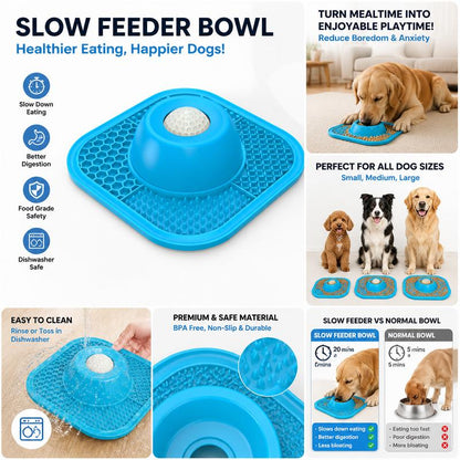 Slow Feeding Dog Bowl