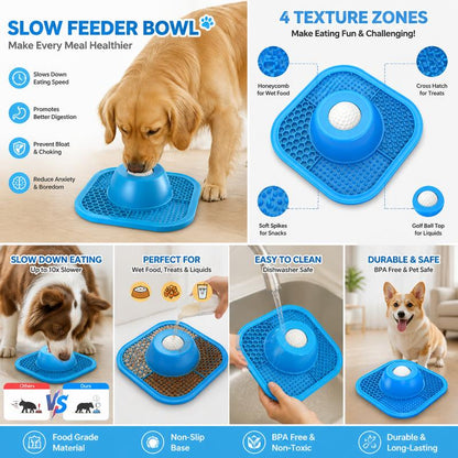 Slow Feeding Dog Bowl